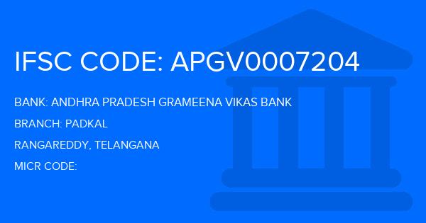 Andhra Pradesh Grameena Vikas Bank (APGVB) Padkal Branch IFSC Code