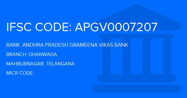 Andhra Pradesh Grameena Vikas Bank (APGVB) Dhanwada Branch IFSC Code