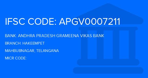 Andhra Pradesh Grameena Vikas Bank (APGVB) Hakeempet Branch IFSC Code