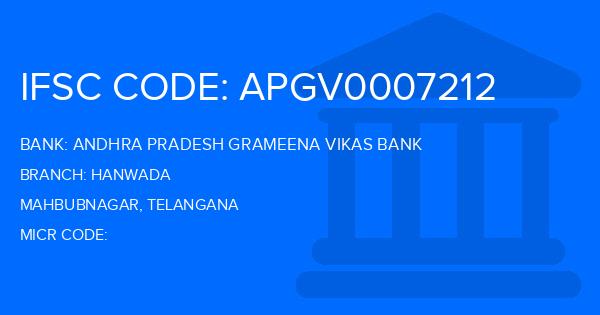 Andhra Pradesh Grameena Vikas Bank (APGVB) Hanwada Branch IFSC Code