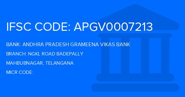 Andhra Pradesh Grameena Vikas Bank (APGVB) Ngkl Road Badepally Branch IFSC Code