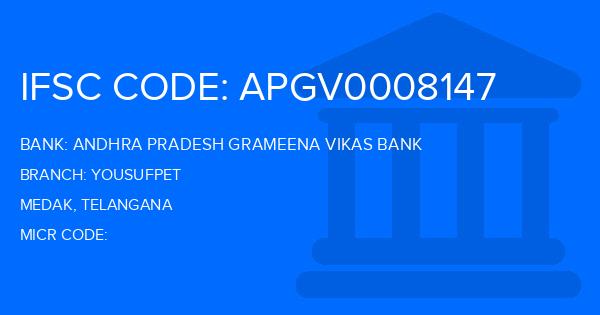 Andhra Pradesh Grameena Vikas Bank (APGVB) Yousufpet Branch IFSC Code