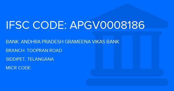 Andhra Pradesh Grameena Vikas Bank (APGVB) Toopran Road Branch IFSC Code