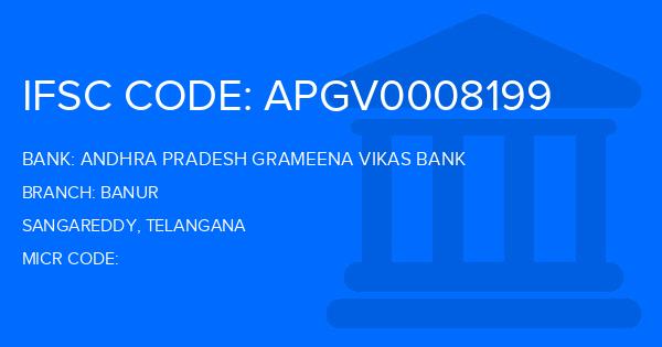Andhra Pradesh Grameena Vikas Bank (APGVB) Banur Branch IFSC Code