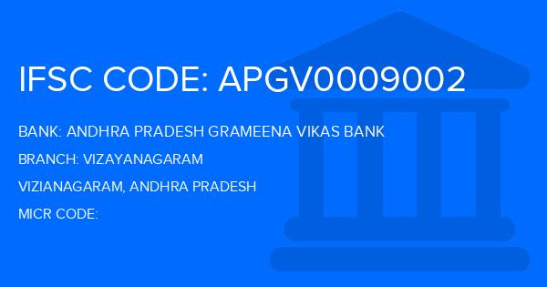 Andhra Pradesh Grameena Vikas Bank (APGVB) Vizayanagaram Branch IFSC Code