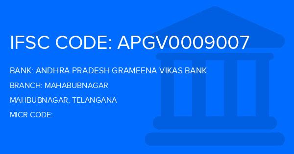 Andhra Pradesh Grameena Vikas Bank (APGVB) Mahabubnagar Branch IFSC Code