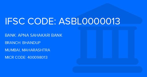 Apna Sahakari Bank Bhandup Branch IFSC Code