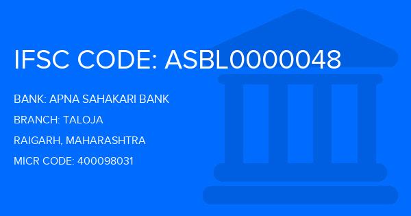 Apna Sahakari Bank Taloja Branch IFSC Code