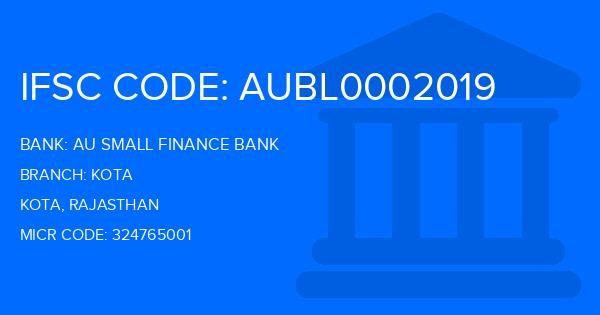 Au Small Finance Bank (AU BANK) Kota Branch IFSC Code