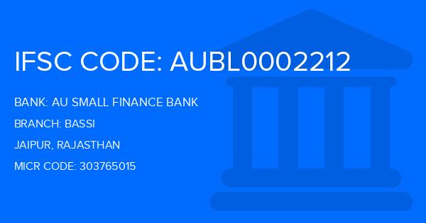 Au Small Finance Bank (AU BANK) Bassi Branch IFSC Code