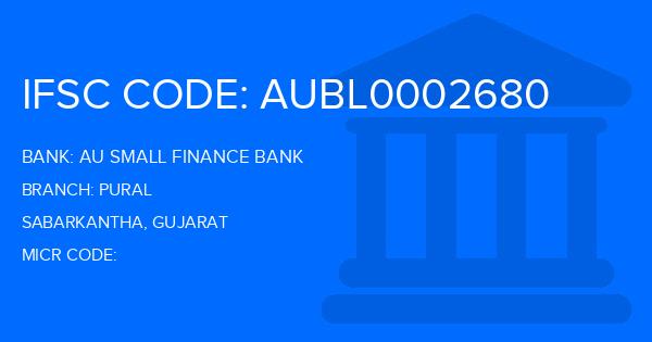 Au Small Finance Bank (AU BANK) Pural Branch IFSC Code