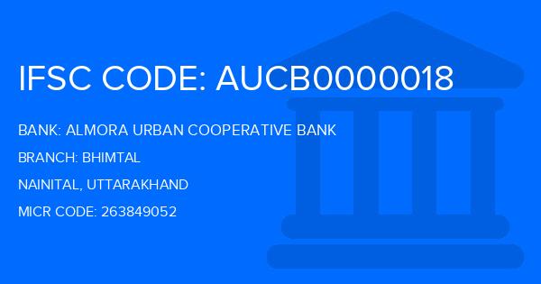 Almora Urban Cooperative Bank Bhimtal Branch IFSC Code