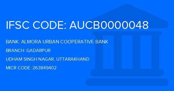 Almora Urban Cooperative Bank Gadarpur Branch IFSC Code