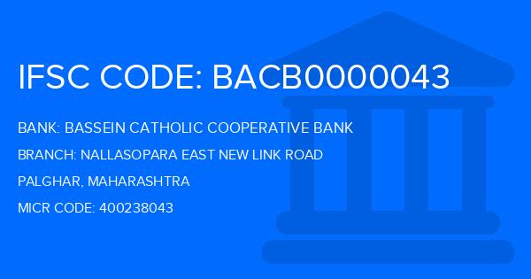 Bassein Catholic Cooperative Bank (BCCB) Nallasopara East New Link Road Branch IFSC Code