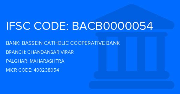 Bassein Catholic Cooperative Bank (BCCB) Chandansar Virar Branch IFSC Code