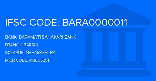 Baramati Sahakari Bank Barshi Branch IFSC Code