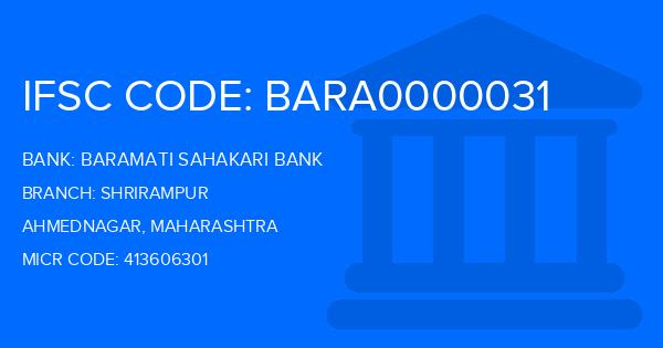 Baramati Sahakari Bank Shrirampur Branch IFSC Code