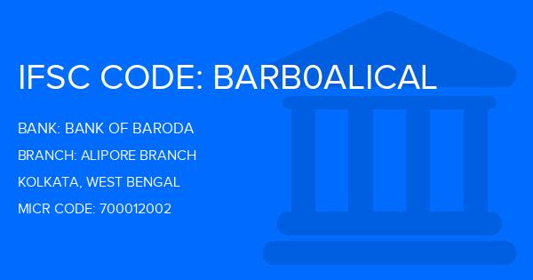 Bank Of Baroda (BOB) Alipore Branch