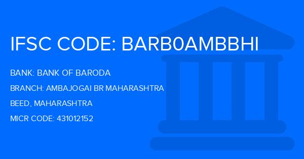 Bank Of Baroda (BOB) Ambajogai Br Maharashtra Branch IFSC Code