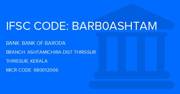 Bank Of Baroda (BOB) Ashtamichira Dist Thrissur Branch IFSC Code
