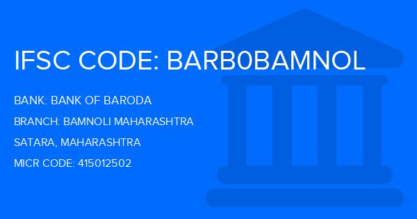 Bank Of Baroda (BOB) Bamnoli Maharashtra Branch IFSC Code