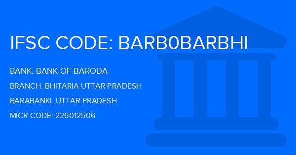 Bank Of Baroda (BOB) Bhitaria Uttar Pradesh Branch IFSC Code
