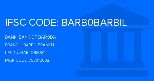 Bank Of Baroda (BOB) Barbil Branch