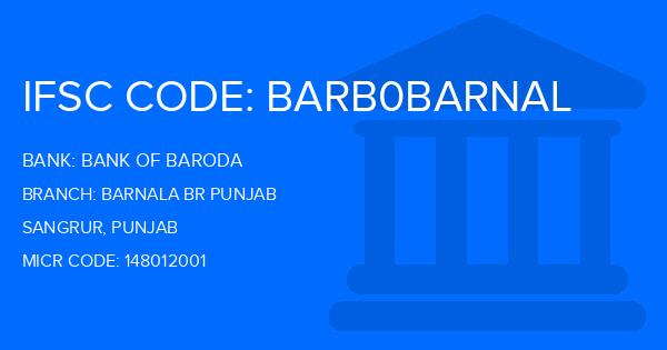 Bank Of Baroda (BOB) Barnala Br Punjab Branch IFSC Code