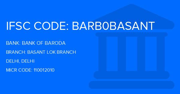 Bank Of Baroda (BOB) Basant Lok Branch