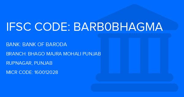 Bank Of Baroda (BOB) Bhago Majra Mohali Punjab Branch IFSC Code