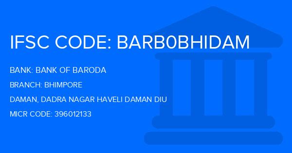 Bank Of Baroda (BOB) Bhimpore Branch IFSC Code
