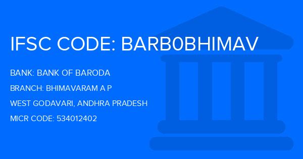 Bank Of Baroda (BOB) Bhimavaram A P Branch IFSC Code