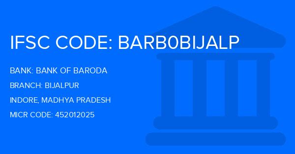 Bank Of Baroda (BOB) Bijalpur Branch IFSC Code