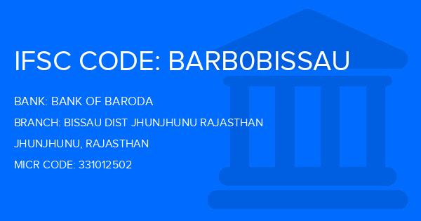 Bank Of Baroda (BOB) Bissau Dist Jhunjhunu Rajasthan Branch IFSC Code