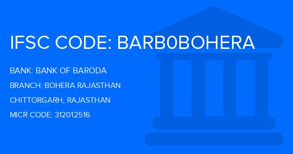 Bank Of Baroda (BOB) Bohera Rajasthan Branch IFSC Code