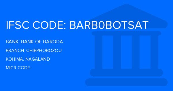 Bank Of Baroda (BOB) Chiephobozou Branch IFSC Code