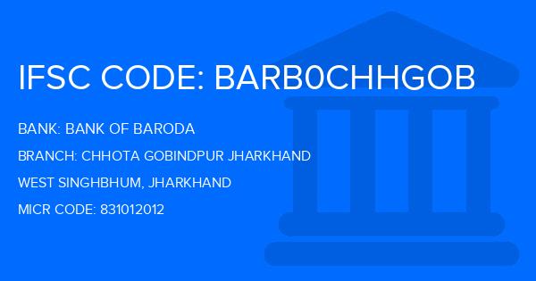 Bank Of Baroda (BOB) Chhota Gobindpur Jharkhand Branch IFSC Code