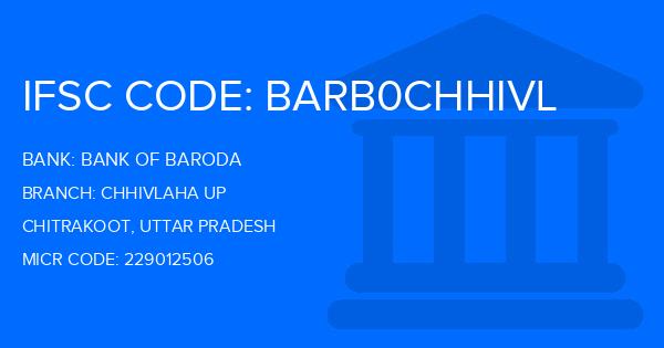 Bank Of Baroda (BOB) Chhivlaha Up Branch IFSC Code