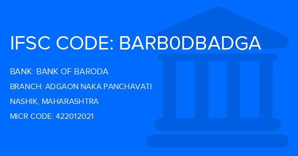 Bank Of Baroda (BOB) Adgaon Naka Panchavati Branch IFSC Code