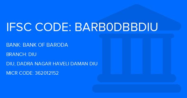 Bank Of Baroda (BOB) Diu Branch IFSC Code