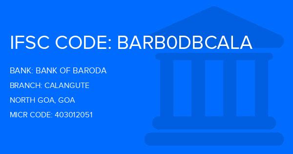 Bank Of Baroda (BOB) Calangute Branch IFSC Code