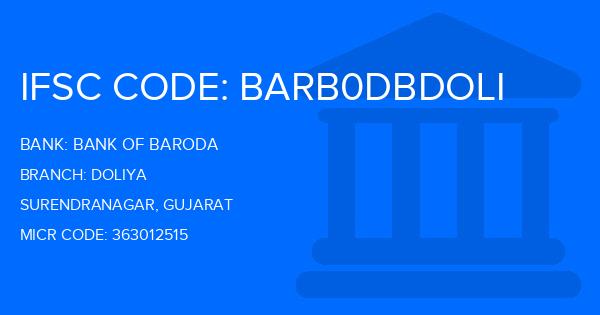 Bank Of Baroda (BOB) Doliya Branch IFSC Code