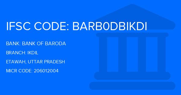 Bank Of Baroda (BOB) Ikdil Branch IFSC Code