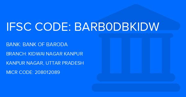 Bank Of Baroda (BOB) Kidwai Nagar Kanpur Branch IFSC Code