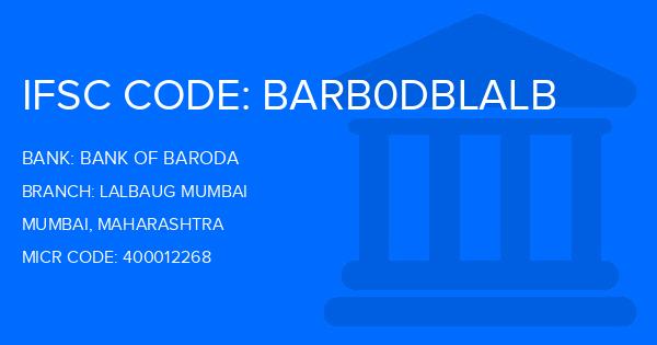Bank Of Baroda (BOB) Lalbaug Mumbai Branch IFSC Code