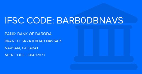 Bank Of Baroda (BOB) Sayaji Road Navsari Branch IFSC Code