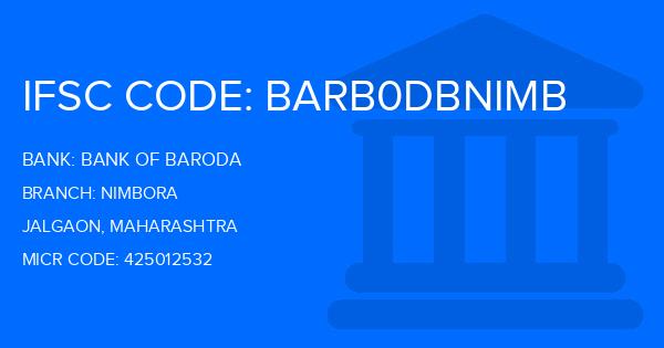 Bank Of Baroda (BOB) Nimbora Branch IFSC Code