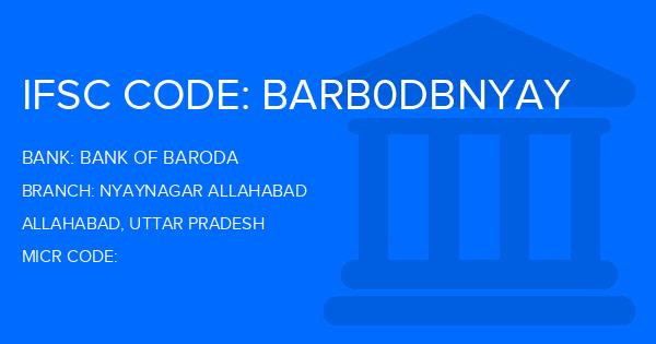 Bank Of Baroda (BOB) Nyaynagar Allahabad Branch IFSC Code
