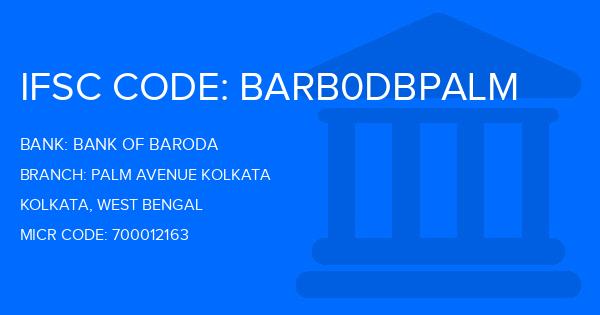 Bank Of Baroda (BOB) Palm Avenue Kolkata Branch IFSC Code