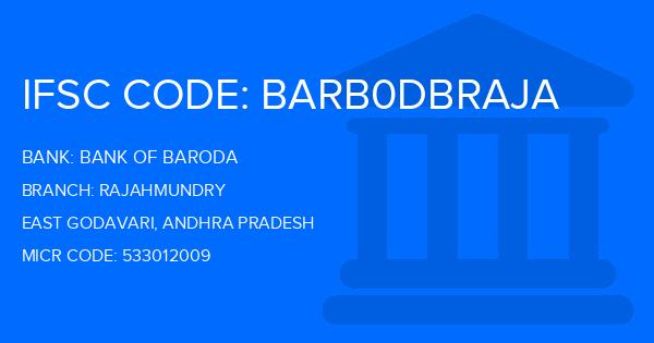 Bank Of Baroda (BOB) Rajahmundry Branch IFSC Code